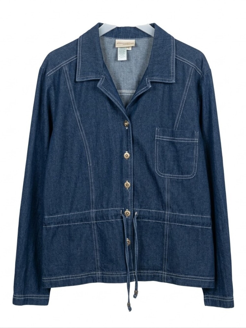 Coldwater Creek Denim Utility Jacket Size Large #95